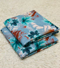 005 - Dusty Slate & Emerald Leaf - Shifa Zahra - Classic Lawn
