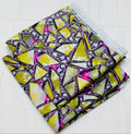027 - Lime Yellow & Magenta Mosaic - Shifa Zahra - Classic Lawn