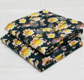 032 - Charcoal Black & Lemon Bloom - Shifa Zahra - Classic Lawn