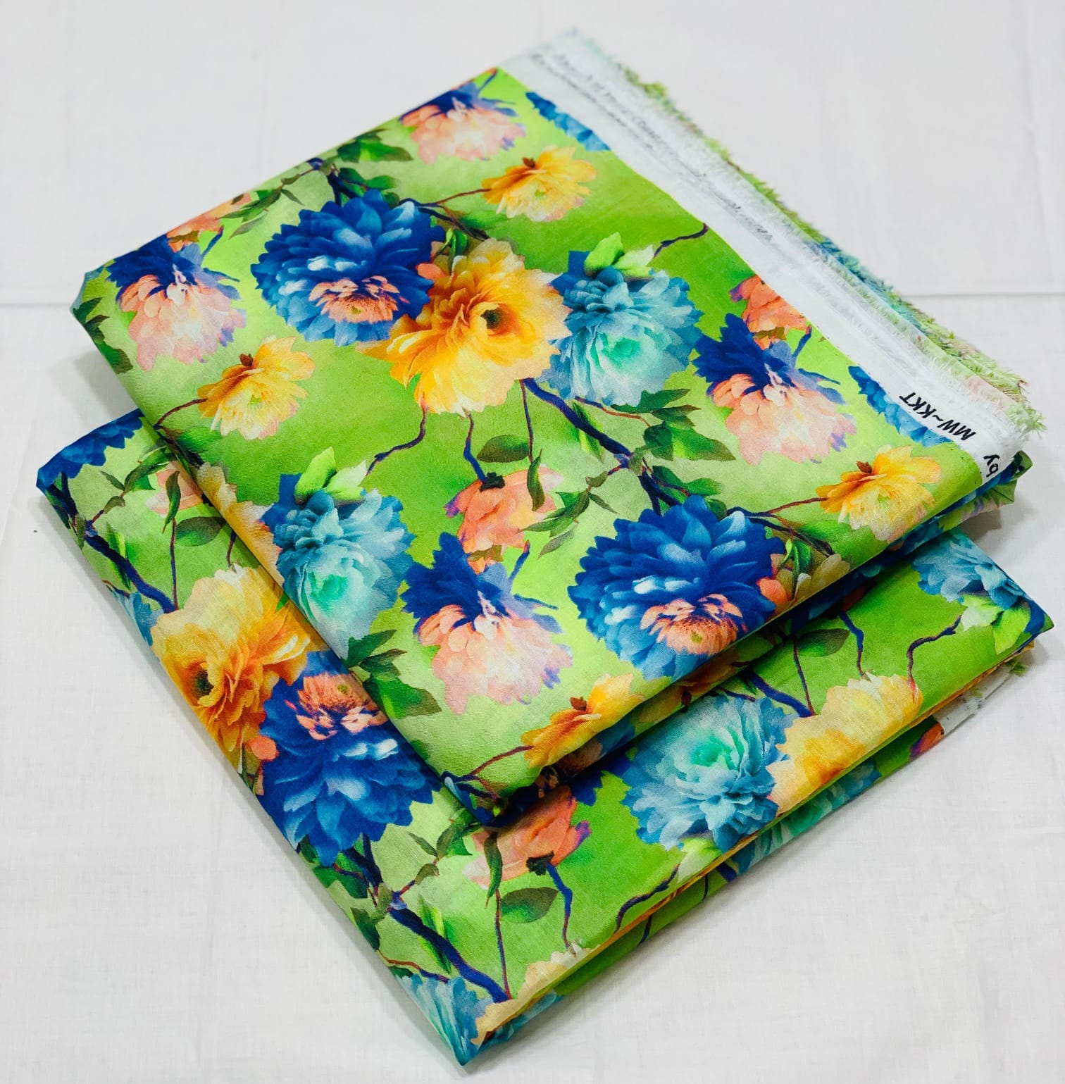 036 - Apple Green & Royal Peony - Shifa Zahra - Classic Lawn