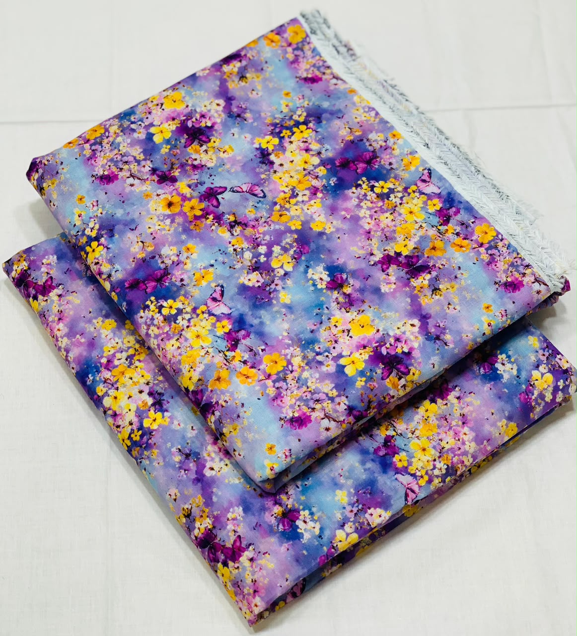 038 - Lavender Sky & Butterfly Meadow - Shifa Zahra - Classic Lawn