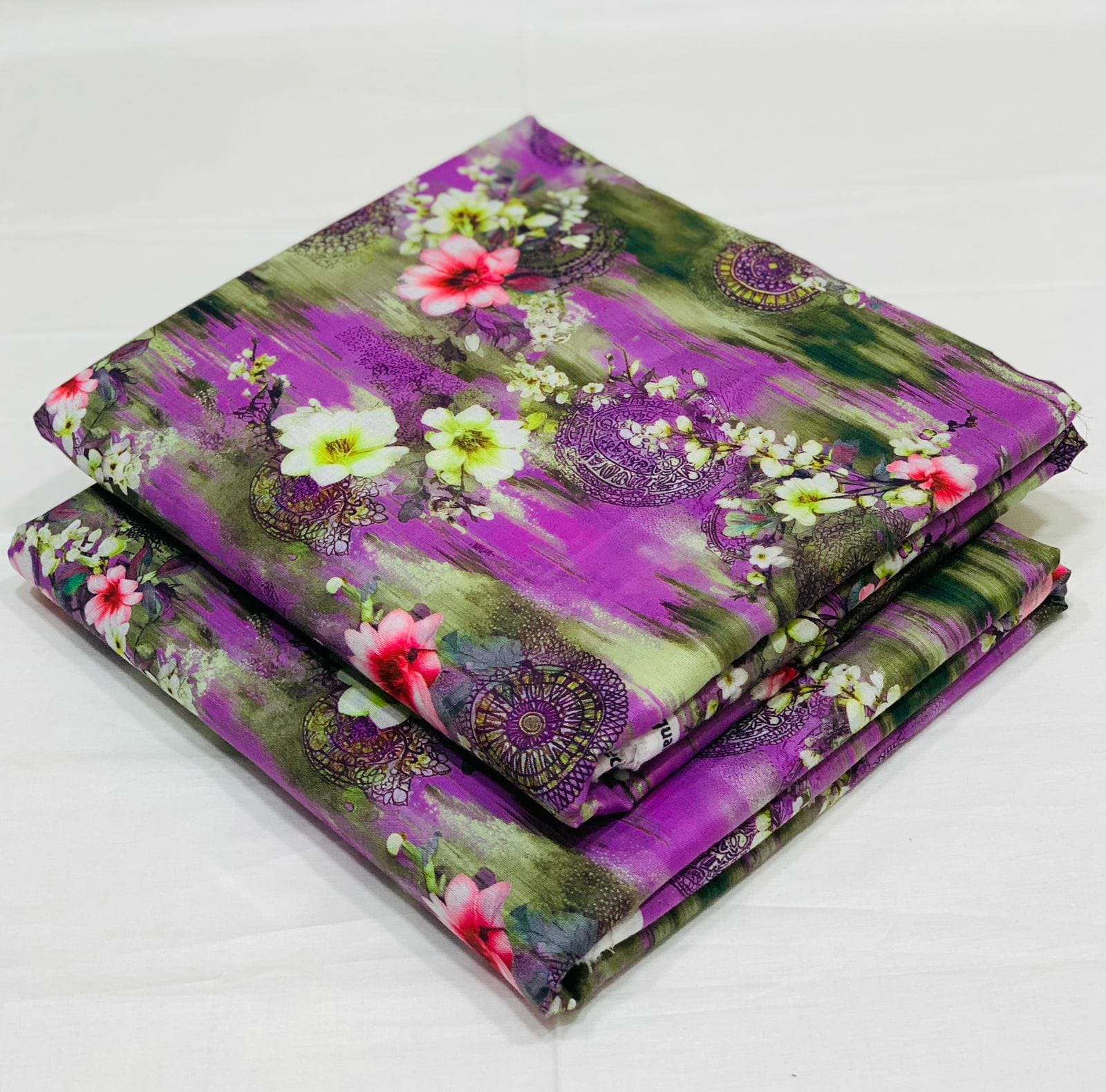 039 - Deep Purple & Mandakini Floral - Shifa Zahra - Classic Lawn