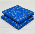 041 - Royal Blue & Silver Leaf Drift - Shifa Zahra - Classic Lawn