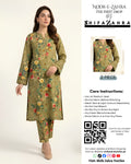 Article 005 – Olive Green Floral 2-Piece Set