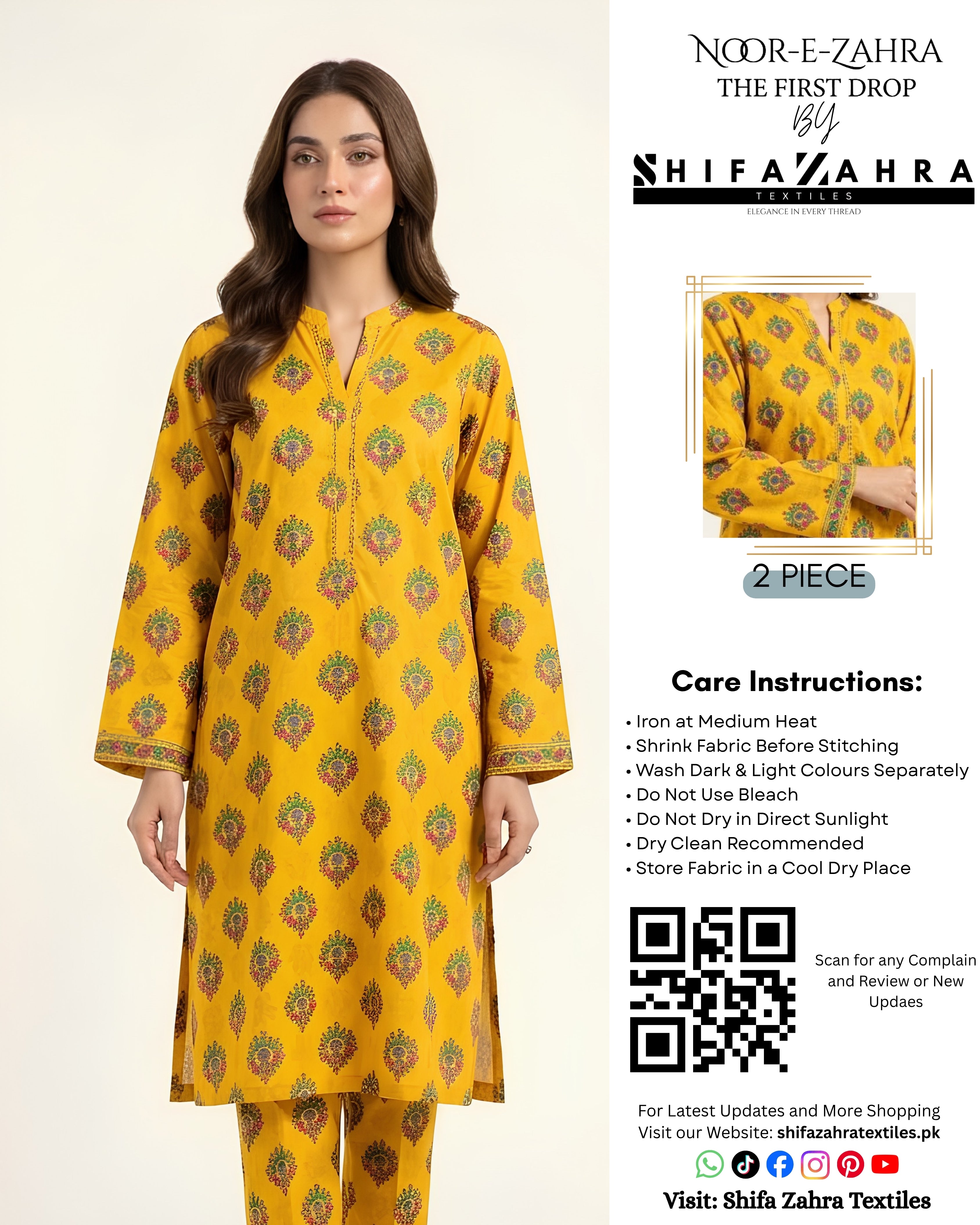 Article 009 – Mustard Yellow Ethnic 2-Piece Set