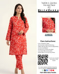 Article 010 – Crimson Red Floral 2-Piece Set