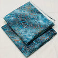 033 - Teal Blue & Intricate Mosaic - Shifa Zahra - Classic Lawn